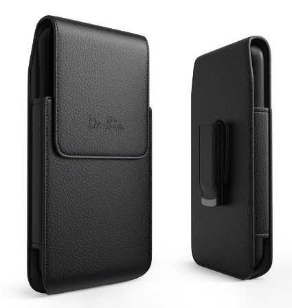 iPhone 6s 6 S Holster, Debin Vertical Apple iPhone 6 6s 6 S Belt Clip Case with Clip Leather Belt Pouch Holster Cover (XL Size Fits iPhone 6s Otterbox / Lifeproof / Hybrid Case On)