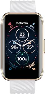 Motorola Moto 40 Smartwatch -10 Days Battery Life, Google Fit Integration, 1.5'' Crystal Clear Display, Heart Tracking, in-Depth Sleep Tracking, iOS and Android Compatible (Rose Gold)