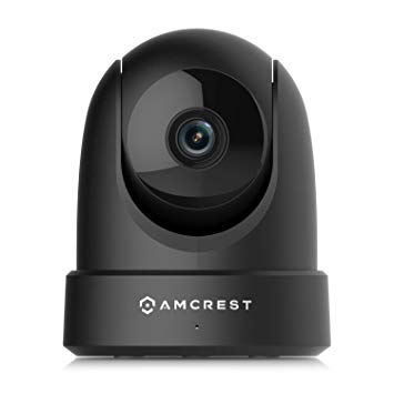 Amcrest 4MP UltraHD Indoor WiFi Camera, Security IP Camera with Pan/Tilt, Two-Way Audio, Night Vision, Remote Viewing, Dual-Band 5ghz/2.4ghz, 4-Megapixel @~20FPS, Wide 120° FOV. IP4M-1051B (Black)