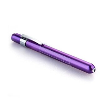 TFSeven® Warm White Flashlight Medical Pen Doctor Nurse Penlight Purple