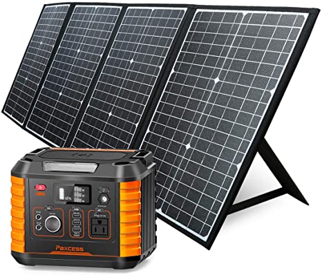 Paxcess 330W Portable Power Station with 120W Solar Panel
