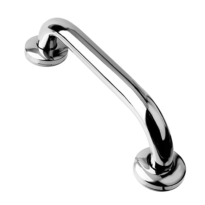 MTR Heavy Duty Stainless Steel Grab Bar || Steel Handle || Bathroom Grab Bar || Safety Hand Support Balance Handle Bars || Wall Mounted - Size 12" Inches