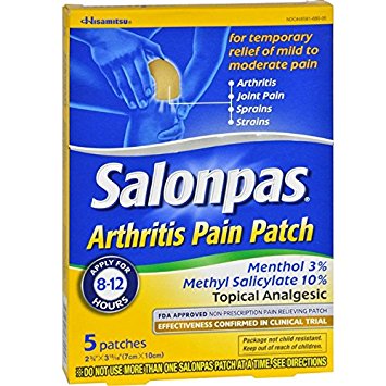 Salonpas Arthritis Pain Patches 5 Each ( Pack of 4)