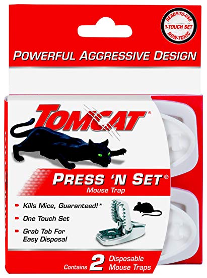 Tomcat Press 'N Set Mouse Trap, 2-Pack