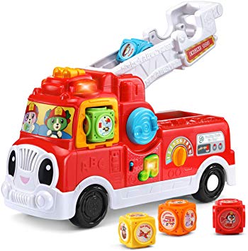 LeapFrog Tumbling Blocks Fire Truck, Red