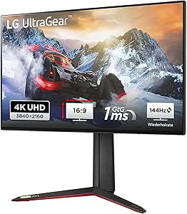 LG Electronics 27GP95RP-B UltraGear™ 4K 27" (68,47cm), 3840 x 2160, 16:9, NVIDIA G-Sync™, AMD FreeSync™, HDR10 and DisplayHDR™ 600, 98% DCI-P3, 1ms GtG - Schwarz