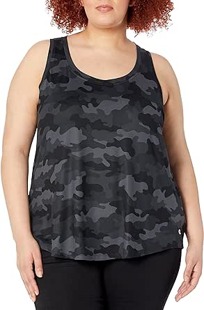 Champion womens Plus Size Soft Touch Essential Tank, Women’s Plus Size Racerback Tank Top, Women’s Plus Size Lightweight Tank