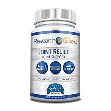 Research Verified Joint Relief - #1 Joint Relief Supplement on market - 100% Natural with Glucosamine, MSM and Turmeric + Vitamins, Minerals & Herbs - 100% Money-Back guarantee! 1 Month Supply