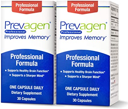 Prevagen Improves Memory - Professional Strength 40mg, 30 Capsules |2 Pack| with Apoaequorin & Vitamin D | Brain Supplement for Better Brain Health, Supports Healthy Brain Function and Clarity…