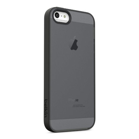 Belkin Grip Candy Sheer Case for iPhone 5 and 5S Gravel and Black