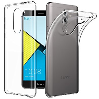 Honor 6X Case, EasyAcc Huawei Honor 6X 5.5'' Soft TPU Case Crystal Clear Transparent Slim Anti Slip Case Back Protector Cover Shockproof for Honor 6X