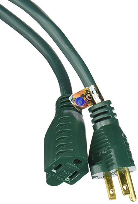 Coleman Cable 02353-05 80-Foot 16/3 Vinyl Landscape Outdoor Extension Cord, Green