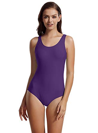 zeraca Women's Sport Racerback One Piece Swimsuit Swimwear