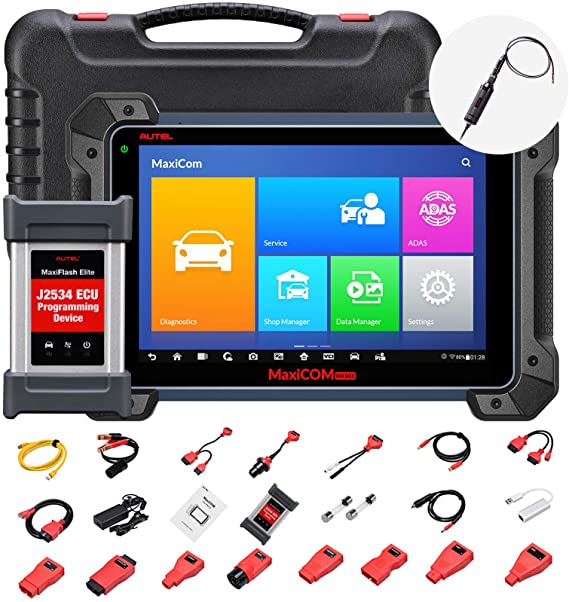 Autel Maxisys Pro MK908P, Top OBD2 Diagnostic Scanner with J2534 Reprogramming, ECU Coding, Active Test, 30  Service Functions, Same as Maxisys Elite, MS908P, Free Video Inspection MV108 is Given