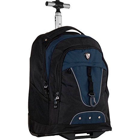 CalPak Night Vision 18-inch Rolling Multi-compartment Backpack