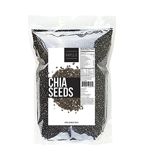 Hayllo Chia Seeds Raw Gluten-Free, 5 Pound