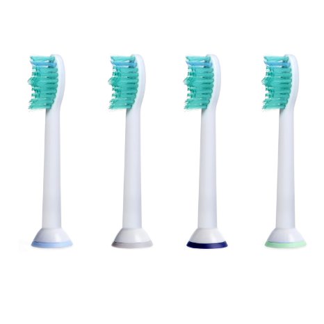 4 pcs 1x4 E-Cron Toothbrush heads Philips Sonicare ProResults Replacement Fully Compatible With The Following Philips Electric ToothBrush Models DiamondClean FlexCare FlexCare Platinum FlexCare HealthyWhite 2 Series EasyClean and PowerUp