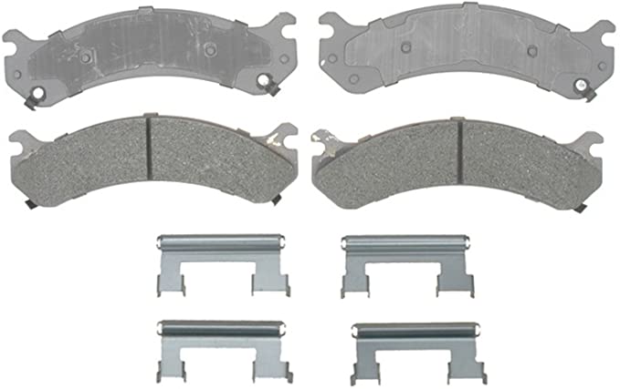 ACDelco 14D784MH Advantage Semi-Metallic Front Disc Brake Pad Set with Hardware