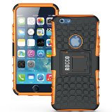 Phone 6 Case 47 inch Rocco Shockproof Series 100 Lifetime Warranty Rugged Protective with kickstand and FREE Screen Protector SOFT-Interior Scratch Protection TPU Finished Base with Flexible shock absorption inner gel sleeve Vibrant Trendy Color Slider Style Hard Case 2014
