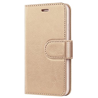 iPhone 6s Case,iPhone 6 Case,[4.7inch]by Ailun,PU Leather&Soft TPU,Impact Resistant&Anti-Scratch Wallet Case,Self-Stand for Video Watching,Card Holder,Magnetic Flip Cover[GOLD]