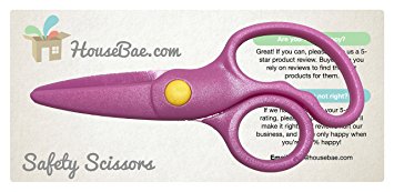 Child Safety Scissors, 5 inch (Pink)