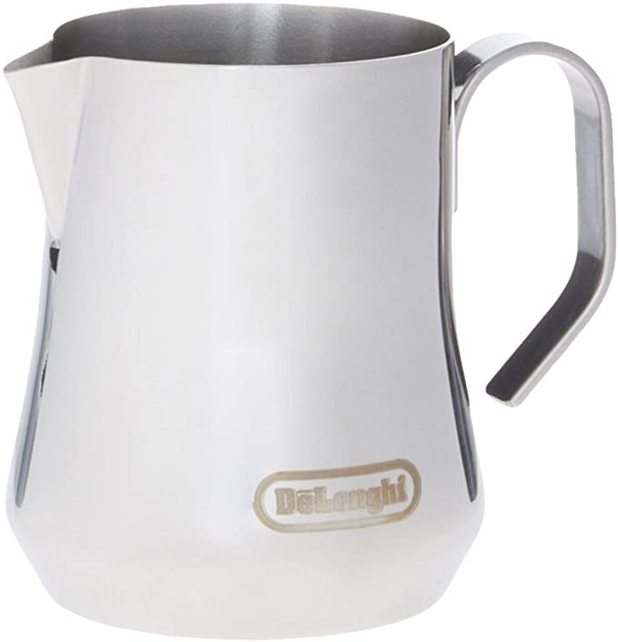 De'Longhi DLSC060 Milk Frothing Jug, 12 oz, Stainless Steel