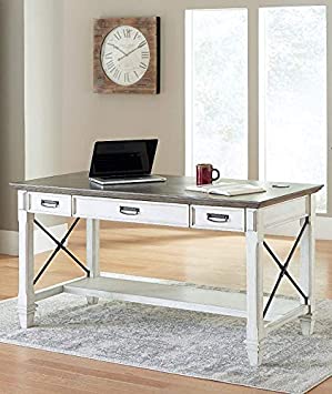 Martin Furniture Writing Table, White