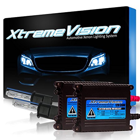 XtremeVision® 35W HID Xenon Conversion Kit with Premium Slim Ballast - H3 5000K - Bright White - 2 Year Warranty