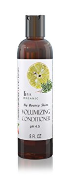 Organic Volumizing Hair Conditioner - Big, Bouncy, Shiny Beach Hair! - All Natural - No Silicones, GMO's, Parabens - Cruelty Free - The Best Conditioner for Fine, Flat & Limp Hair