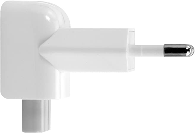 kwmobile Adaptador duckhead Compatible con Fuentes de alimentación Apple - Enchufe Compatible con Cargador de Macbook iPad - Adaptador Europeo Blanco