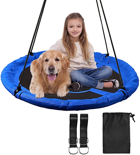 RedSwing Saucer Tree Swing for Kids Indoor Outdoor, 40" Large Round Swing, 500 Lbs Weight Capacity, Great for Tree, Swing Set, Backyard, Playground, Easy to Install