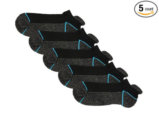 Copper Antibacterial Athletic Socks for Men and Women-Moisture Wicking, Nonslip Ankle Socks