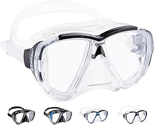 Cressi Adult Dive Mask with Inclined Lens for Scuba Diving - optical lenses available - Big Eyes: made in Italy