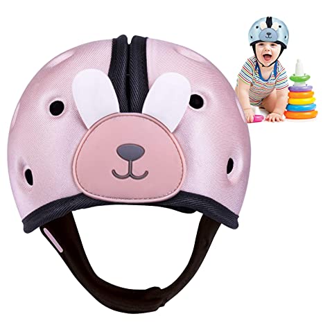Orzbow Baby Head Protector, Infant Soft Helmet, Safety Helmet for Toddler, Adjustable Age 6m-2y (Pink)