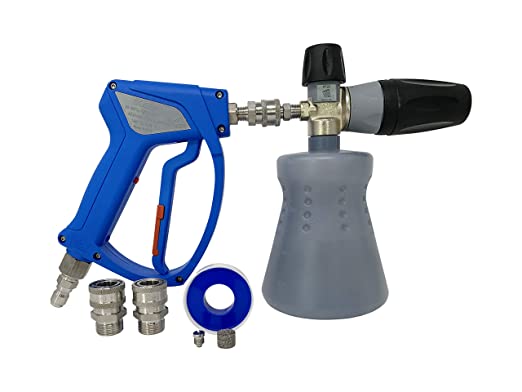 MTM Hydro Ultimate Foam Cannon and Spray Gun Kit with Stainless Steel Fittings - Perfect Foam Gun Car Wash Sprayer for Professionals Who Demand Nothing But The Best in a Foam Sprayer