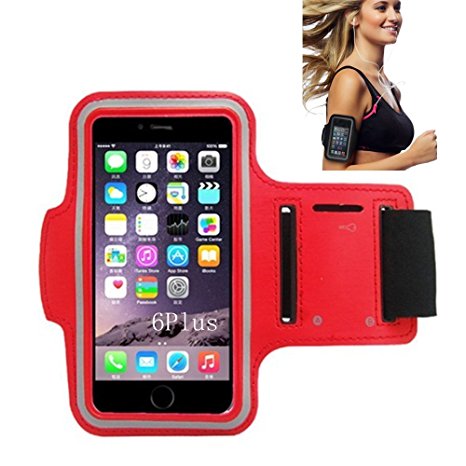 Sports Armband, Morris Water Resistand Key Holder Card Holder Sport Armband for Smartphones iPhone 7, 7 Plus, 6, 6 Plus, 6S, 5, 5S, 4, 4S, Galaxy S3, S4   Key Holder, Water Resistant