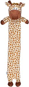 LIVIVO Large Hot Water Bottle with Animal Style Microfiber Fleece/Knitted/Faux, Soft Removable and Washable Cover - Quick Heat and Comforting Pain Relief (2L, Giraffe)