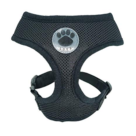 WONDERPUP Soft Mesh Dog Harness No Pull Walking Comfort Padded Vest Harnesses Adjustable