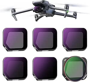 NEEWER 6 Pack ND/CPL Filter Set Compatible with DJI Mavic 3 Classic, HD Optical Glass Neutral Density ND8/16/32/64/128 Filter/CPL Filter, Multi Coated Water Repellent Lightweight Drone Accessories