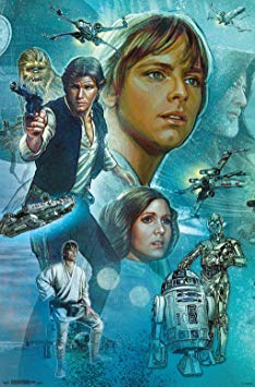 Trends International Star Wars: A New Hope - Celebration Mural Wall Poster, 22.375" x 34", Premium Unframed