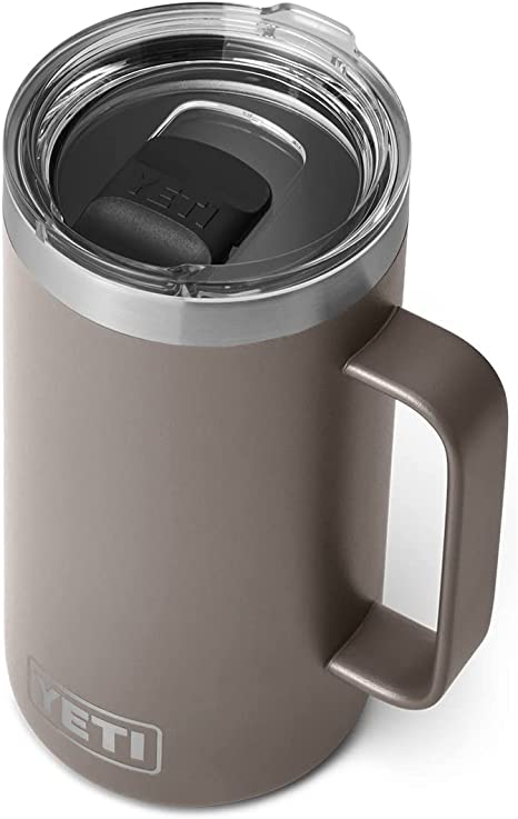 YETI Rambler 24 oz Mug, Vacuum Insulated, Stainless Steel with MagSlider Lid, Sharptail Taupe