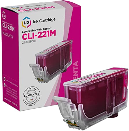 LD Compatible Ink Cartridge Replacement for Canon CLI-221 (Magenta)