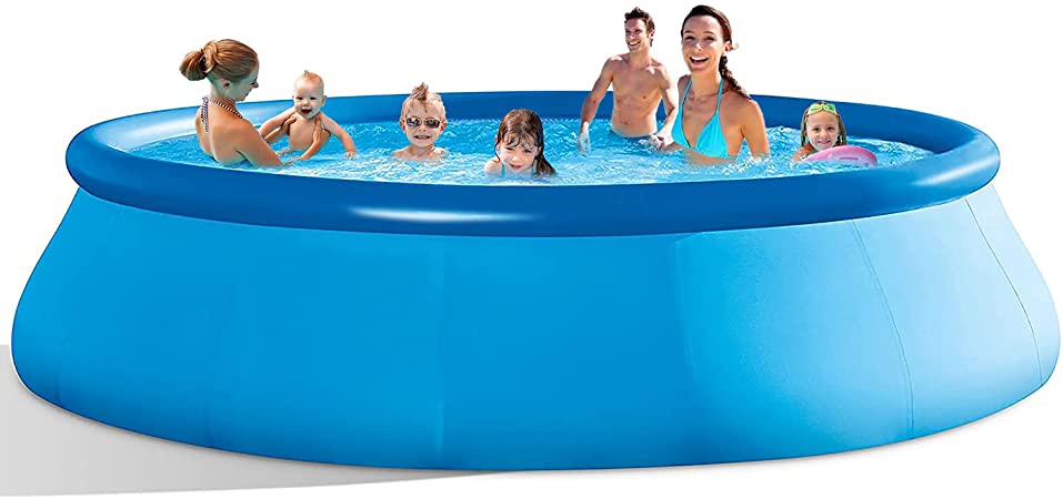 Swimming Pools Above Ground Pool - 10 FT x 30 in Outdoor Pool Family Pool Easy Quick to Set Inflatable Pool for Adults and Kids Pools for Backyard