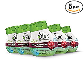 Stur liquid water enhancers, Pomegranate Cranberry, 1.62 Ounce (Pack of 5)
