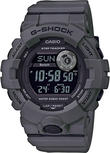 CASIO Men's digital quartz watch with resin strap.