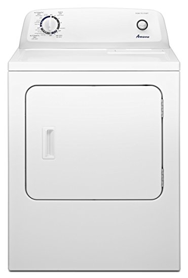 Amana 6.5 cu. ft. Traditional Electric Dryer with Automatic Dryness Control, NED4600YQ, White
