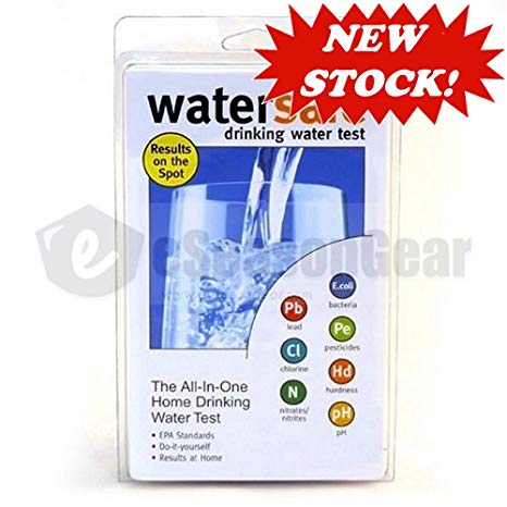 3x WaterSafe WS-425B City Home Tap Drinking Water Test Kit, Bacteria, Lead, Pesticide, Nitrate / Nitrite, pH, Hardness, Chlorine
