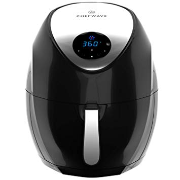 ChefWave 7.4qt Large Air Fryer – Uses Little or No Oil Healthy Cooker with High Speed 360° Air Circulation – Digital Touchscreen -7 Presets and Modes - 1700 Watt