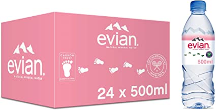 Evian Still Mineral Water, 24 x 0.5L