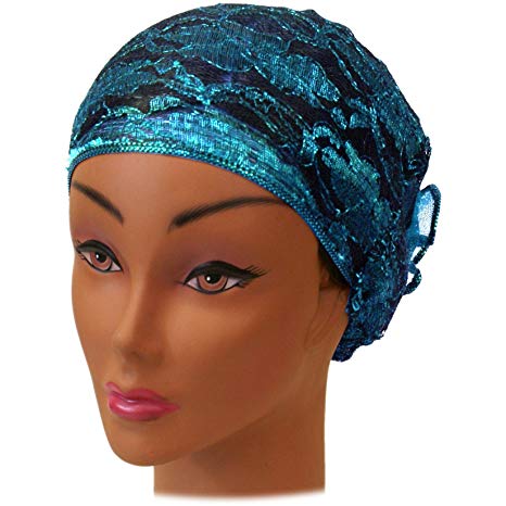 SSK Beautiful Metallic Turban-style Head Wrap